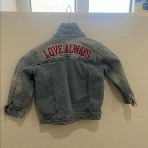 Cat & Jack Blue and Red Jean Jacket